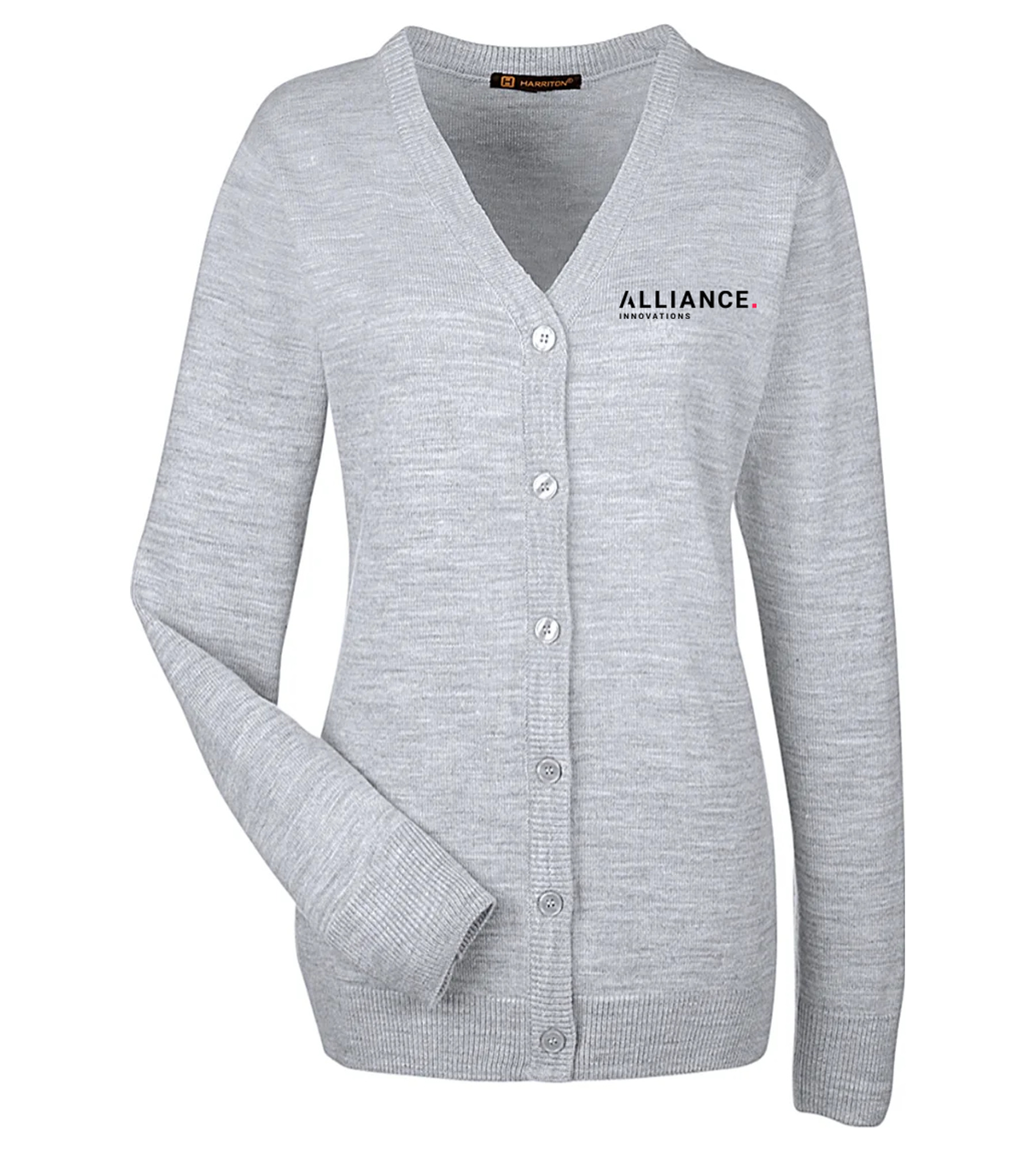 Harriton Ladies Pilbloc V-Neck Button Cardigan Sweater